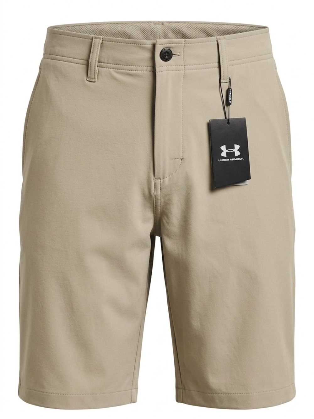 Under Armour Men's Khaki Flat-Front Performance Shorts